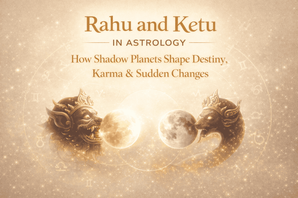 Rahu and Ketu in Astrology: How Shadow Planets Shape Destiny, Karma & Sudden Changes