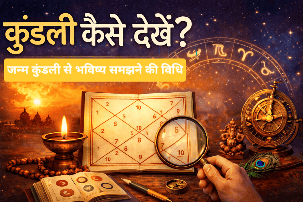 2026 में कुंडली कैसे देखें? जन्म कुंडली से भविष्य जानने की सम्पूर्ण विधि