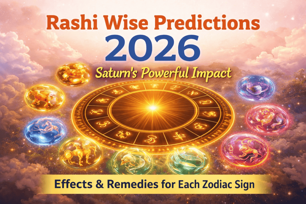 Rashi Wise Predictions 2026: Effects of Saturn on Each Zodiac Sign & How to Manage Them