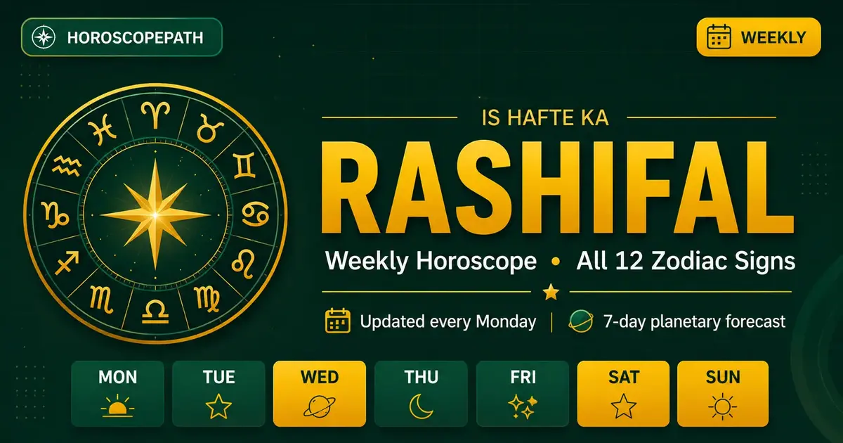 Is Hafte Ka Rashifal – August 24-30, 2026 | Weekly Horoscope All 12 Signs